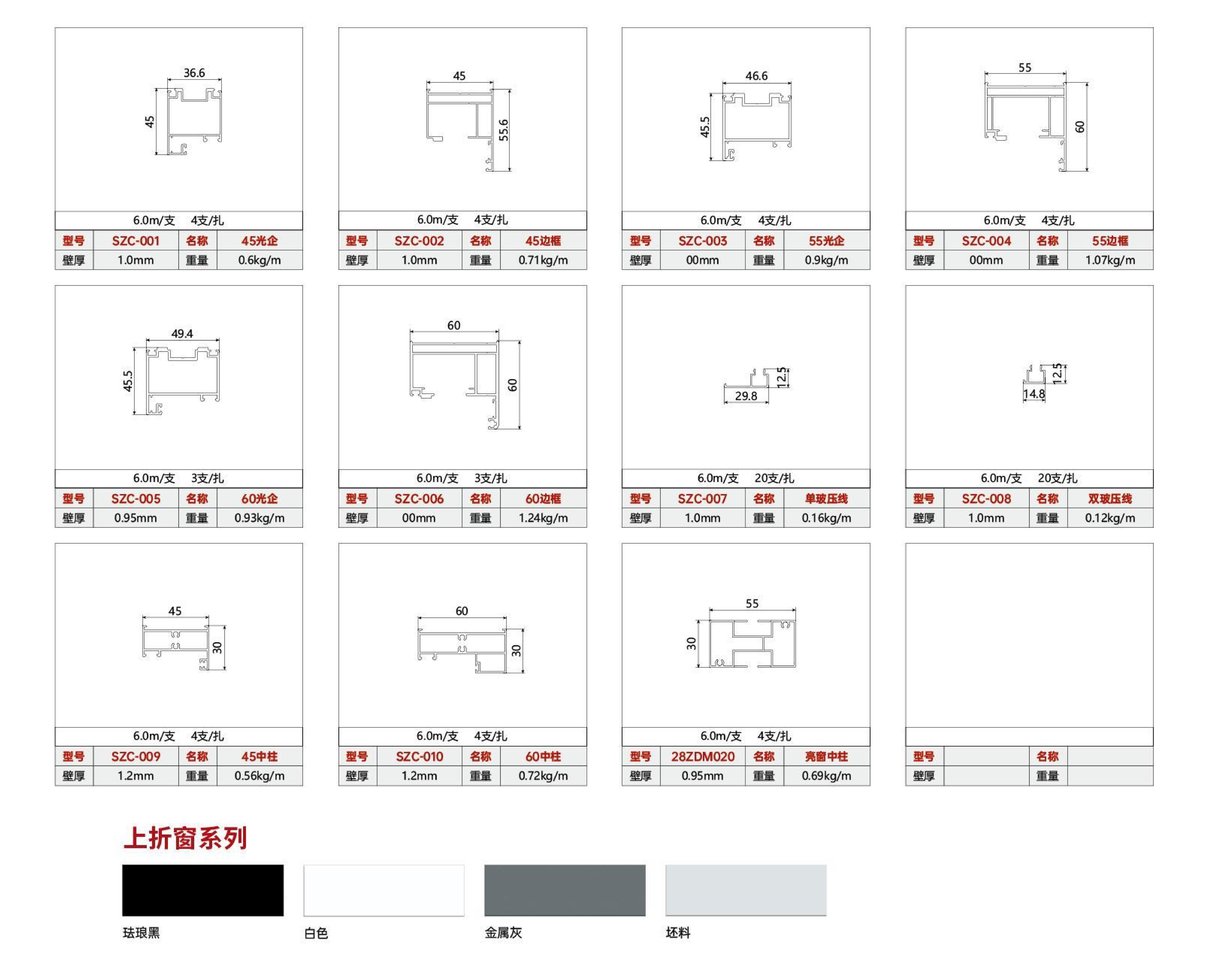 Folding Window Specifications